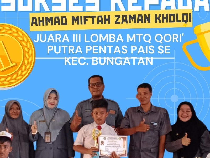 Juara III lomba MTQ QORI'